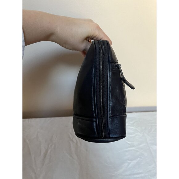 Vintage 90s CB Collections Deep Navy Blue Leather Crossbody Bag - Picture 8 of 12